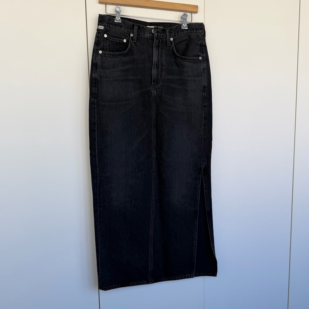 Citizens Of Humanity Black Denim Skirt